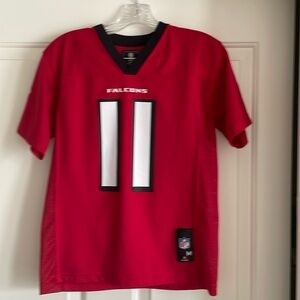 Gently worn Atlanta falcons jersey . Youth size medium 10-12